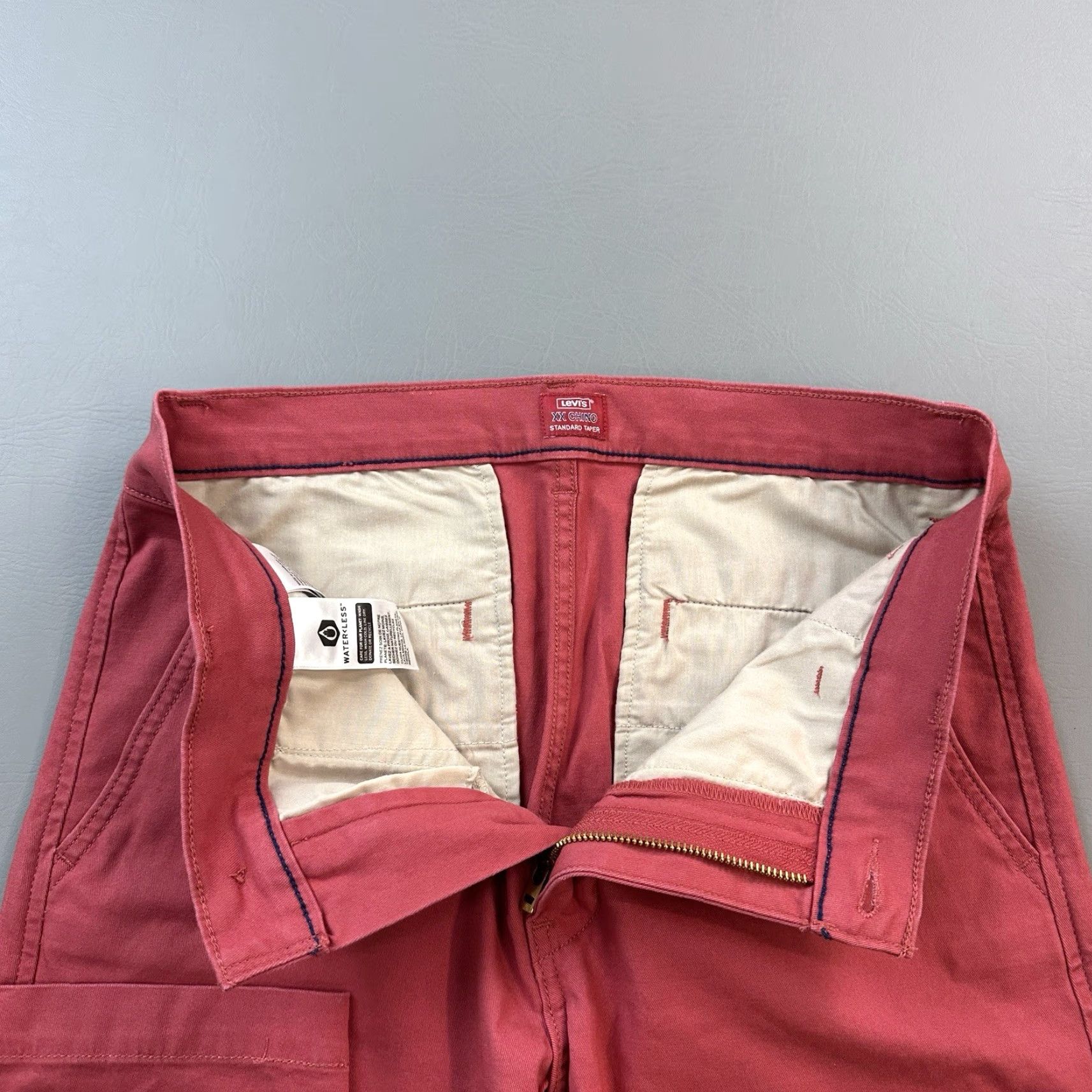 Levi's Levi's Chino Pants Mens 30x30 Rose Red Regular Stretch Casual Tapered Standard XX Logo Pocket Men Size US 30 / EU 46 - 6 Thumbnail