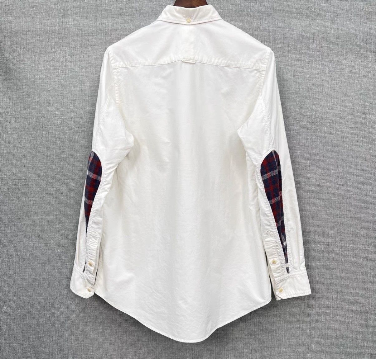Visvim VISVIM White Water-Drop Fabric & Plaid Paneled Shirt Size US M / EU 48-50 / 2 - 2 Thumbnail