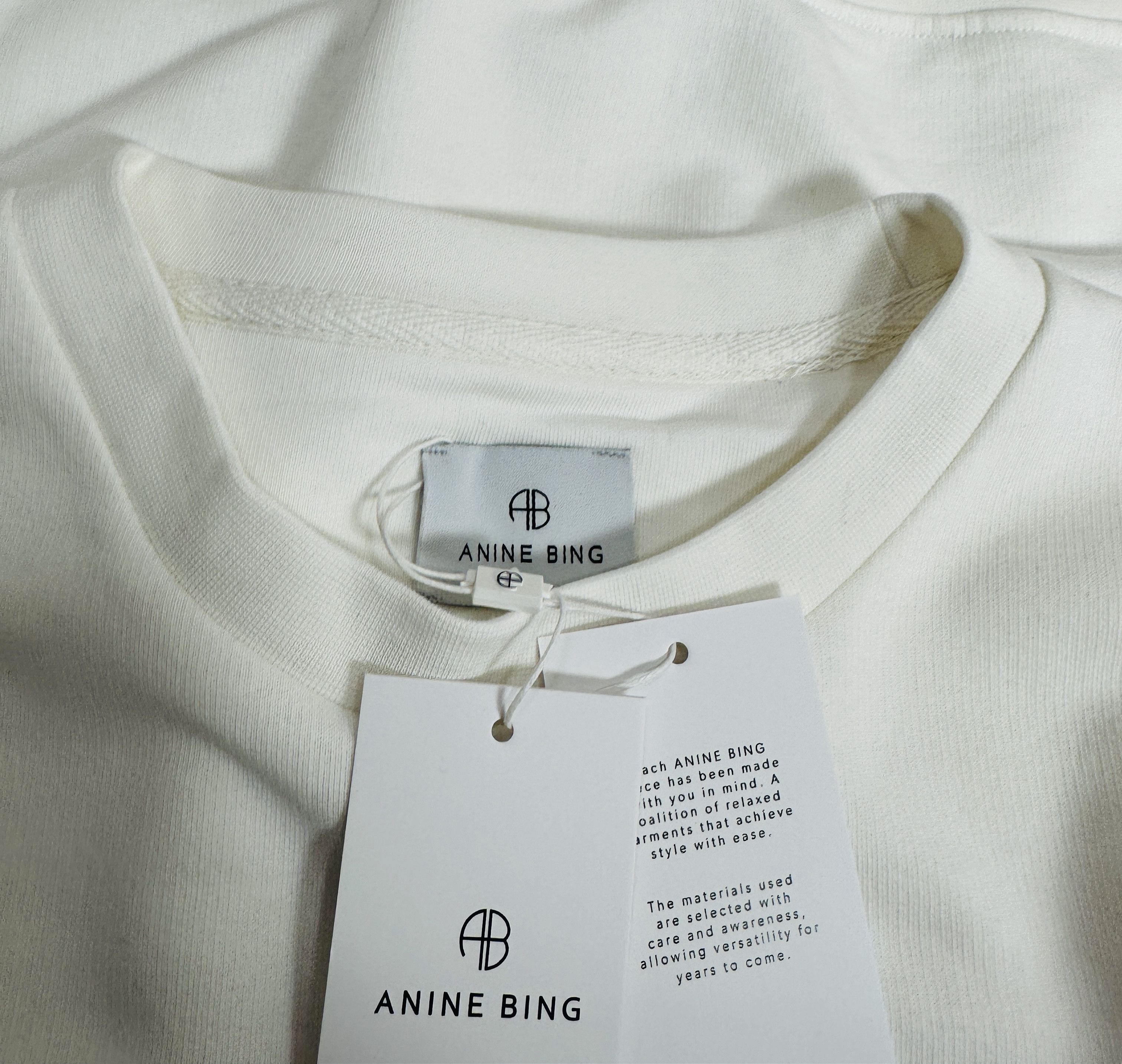 Anine Bing White cotton sweatshirt Size S / US 4 / IT 40 - 5 Thumbnail