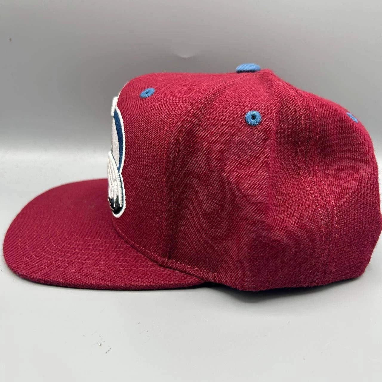 Mitchell & Ness Colorado Avalanche Hat Men Red Blue Embroidered Snap Back Size ONE SIZE - 3 Thumbnail