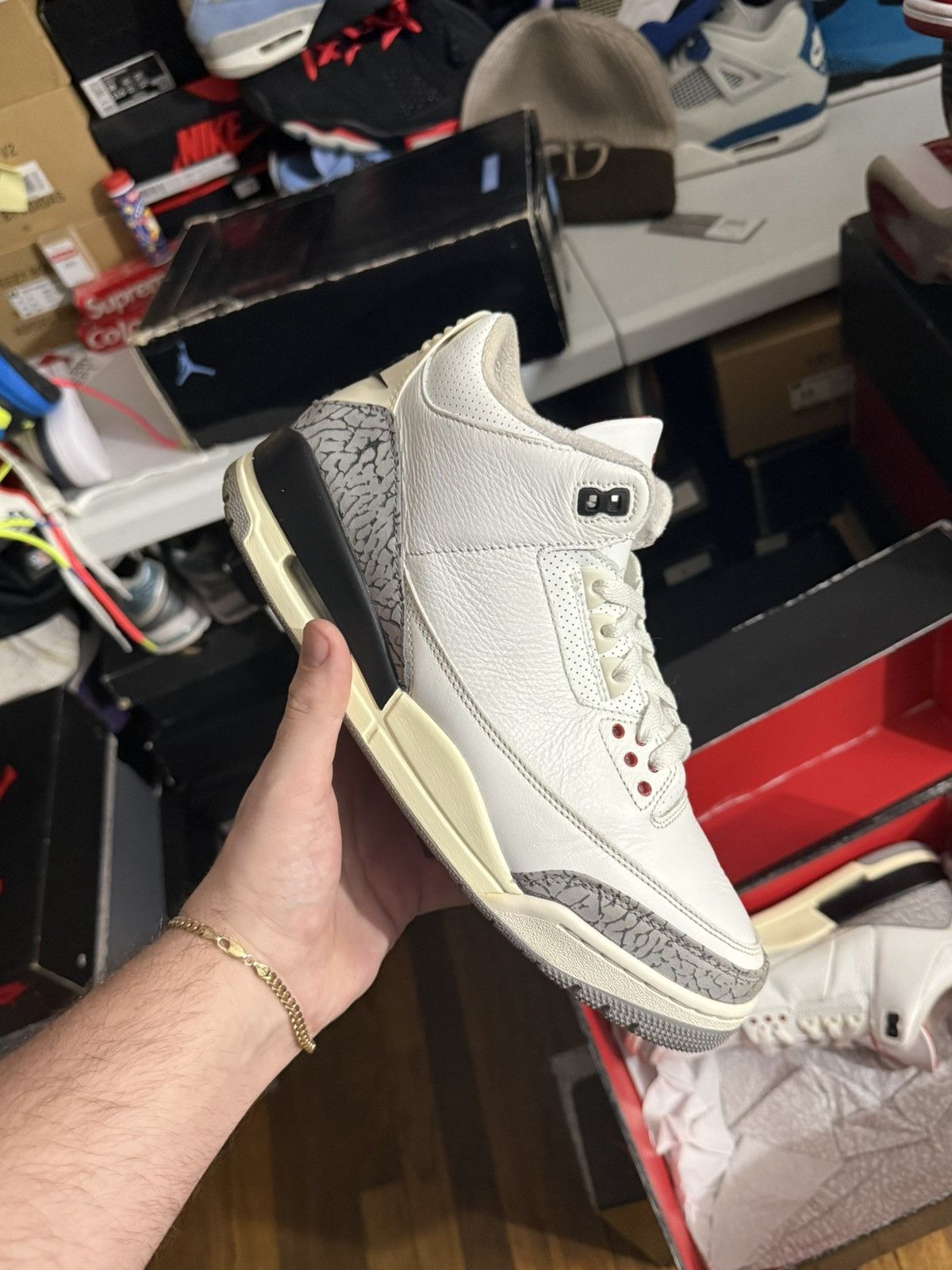 Jordan Brand Jordan retro 3 white cement sz 10.5 Size US 10.5 / EU 43-44 - 1 Thumbnail