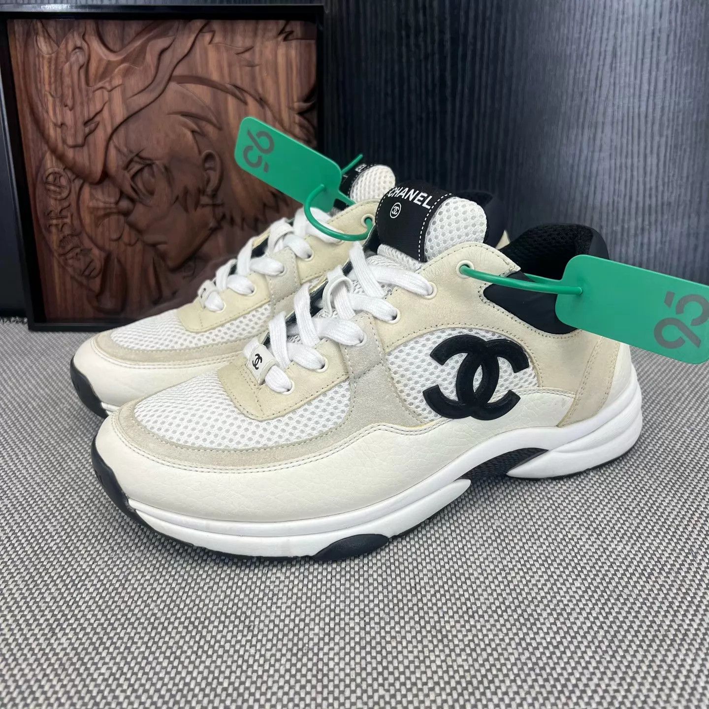 Chanel Chanel 22c Black White Trainers 40 Worn 2x Near New Size US 9.5 / EU 42-43 - 1 Thumbnail