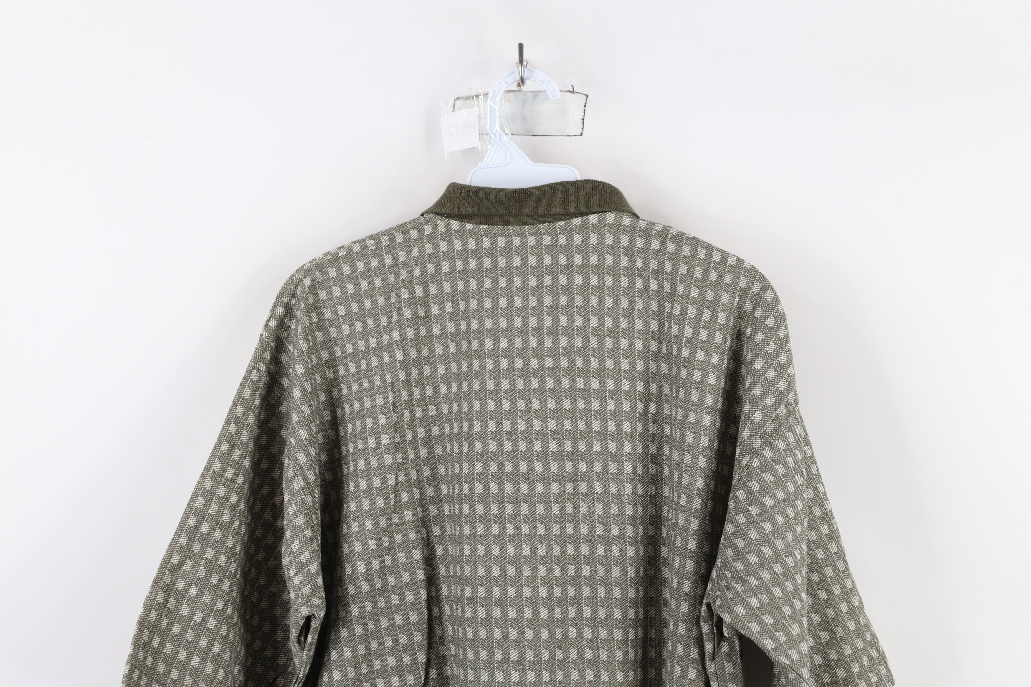 Vintage Vintage 90s Streetwear Geometric Knit Golf Polo Shirt Size US M / EU 48-50 / 2 - 7 Thumbnail