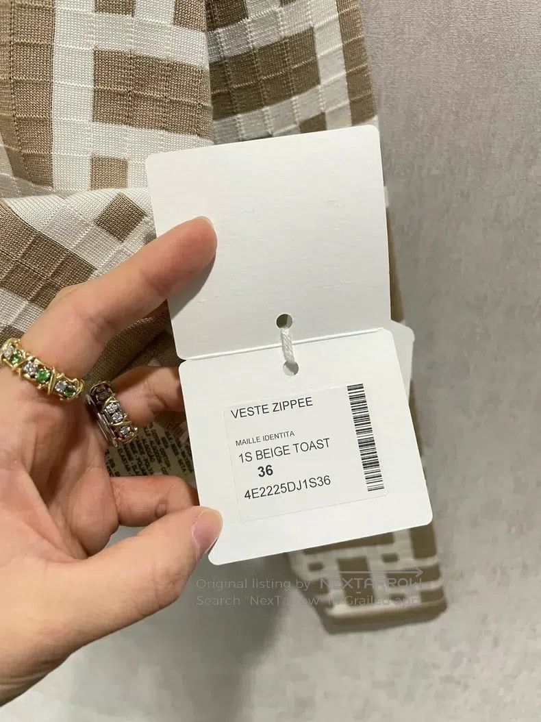 Hermes Hermes Maze mosaic color block sweater with zipper jacket Size XXS / US 00 / IT 34 - 8 Thumbnail