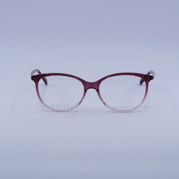 Gucci Gucci GG0550O 007 Eyeglasses Burgundy Gradient 53mm Frame Size ONE SIZE - 4 Thumbnail