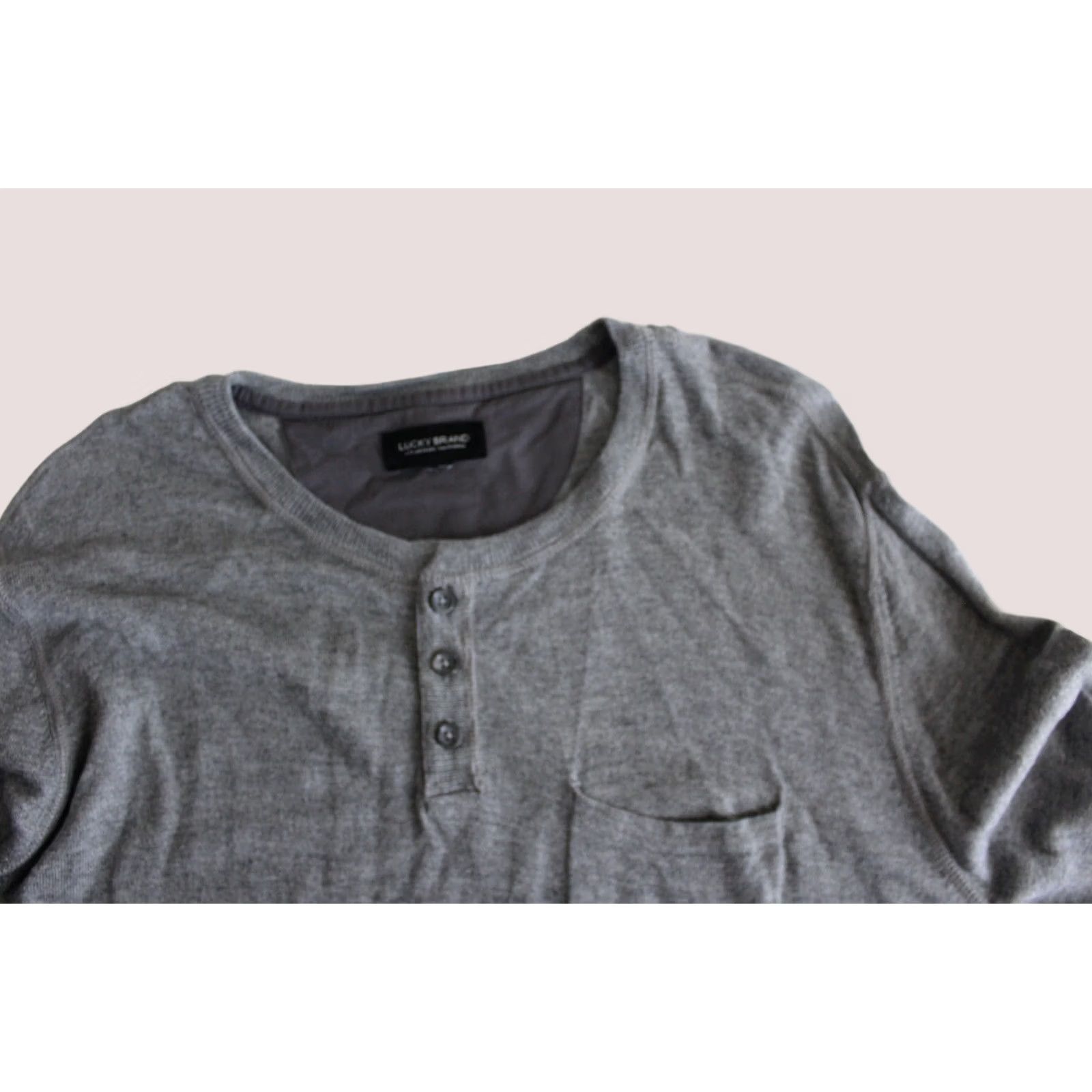 Lucky Brand Lucky Brand Button Shirt Polo Mens Large L Henley Size US L / EU 52-54 / 3 - 1 Thumbnail