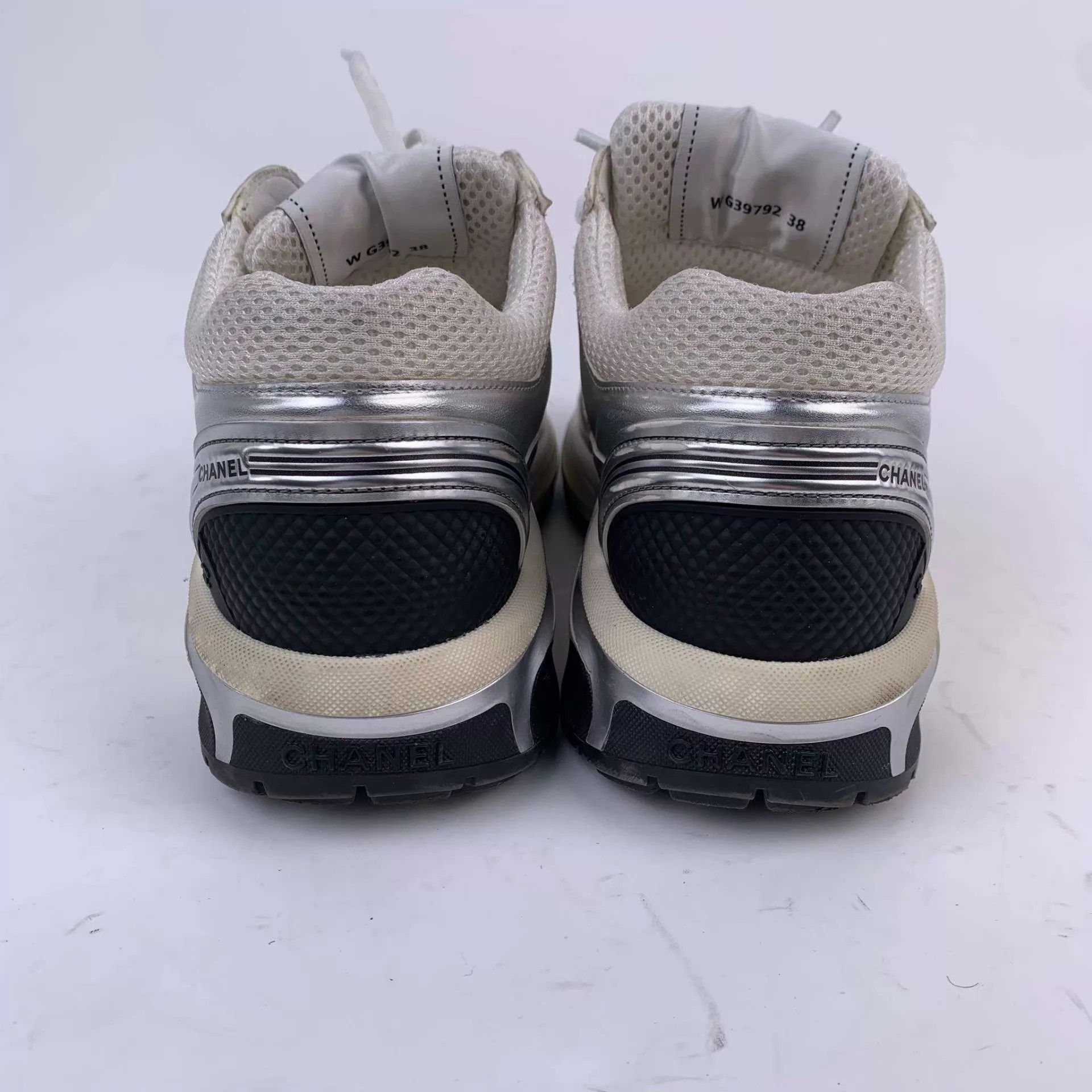 Chanel CHANEL Silver Horn King sneakers 38 260423ZXYMM01 Size US 7.5 / IT 37.5 - 7 Thumbnail
