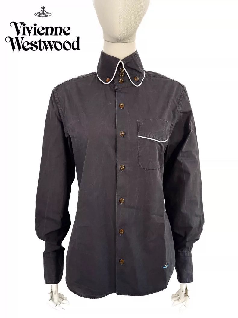 Vivienne Westwood Vivienne Westwood Plaid patchwork shirt Size M / US 6-8 / IT 42-44 - 1 Thumbnail