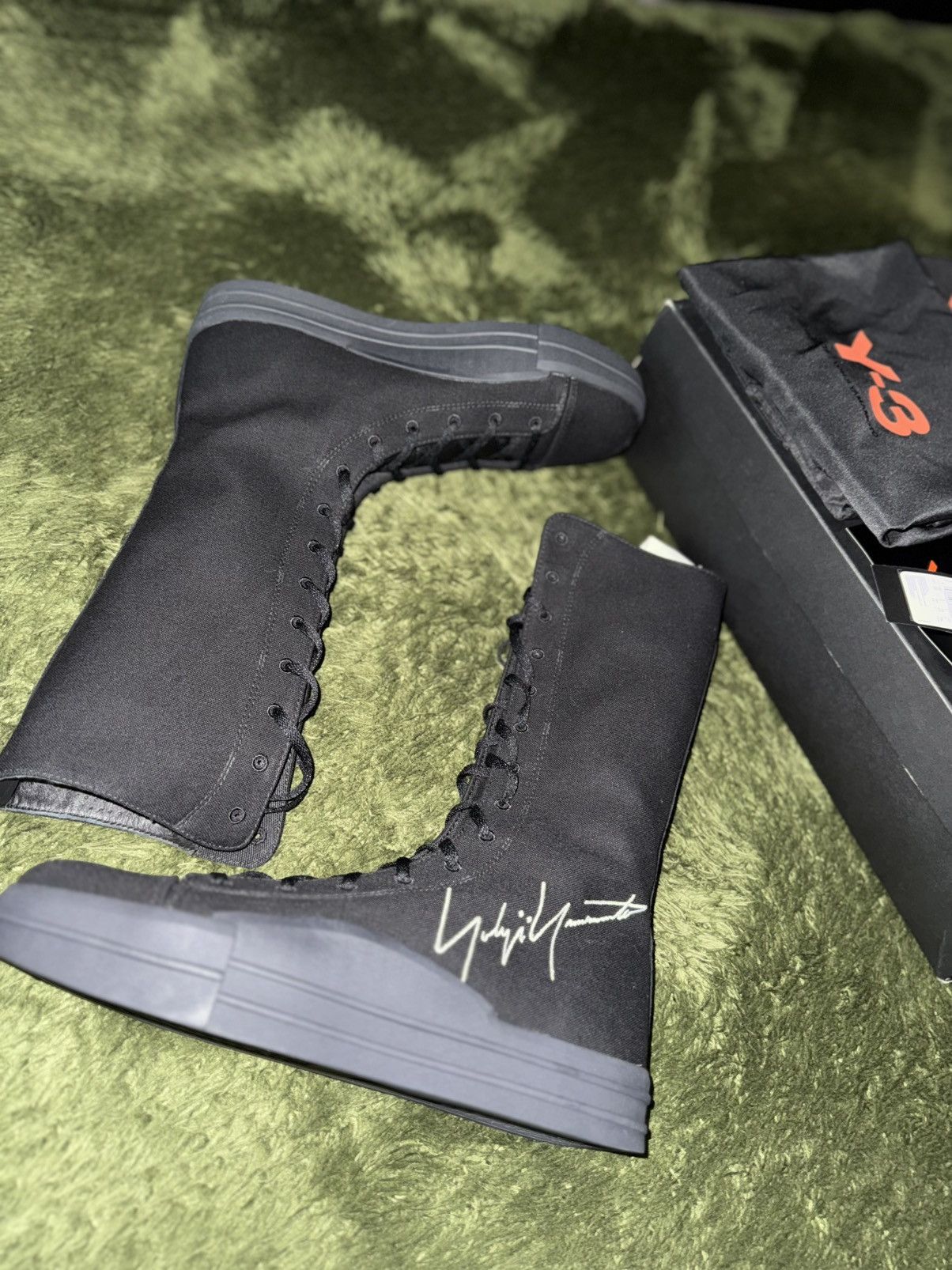Y-3 [US 9.5] Y-3 Yohji Yamamoto Yuven Embroidered Logo Boots Size US 9 / EU 42 - 4 Thumbnail