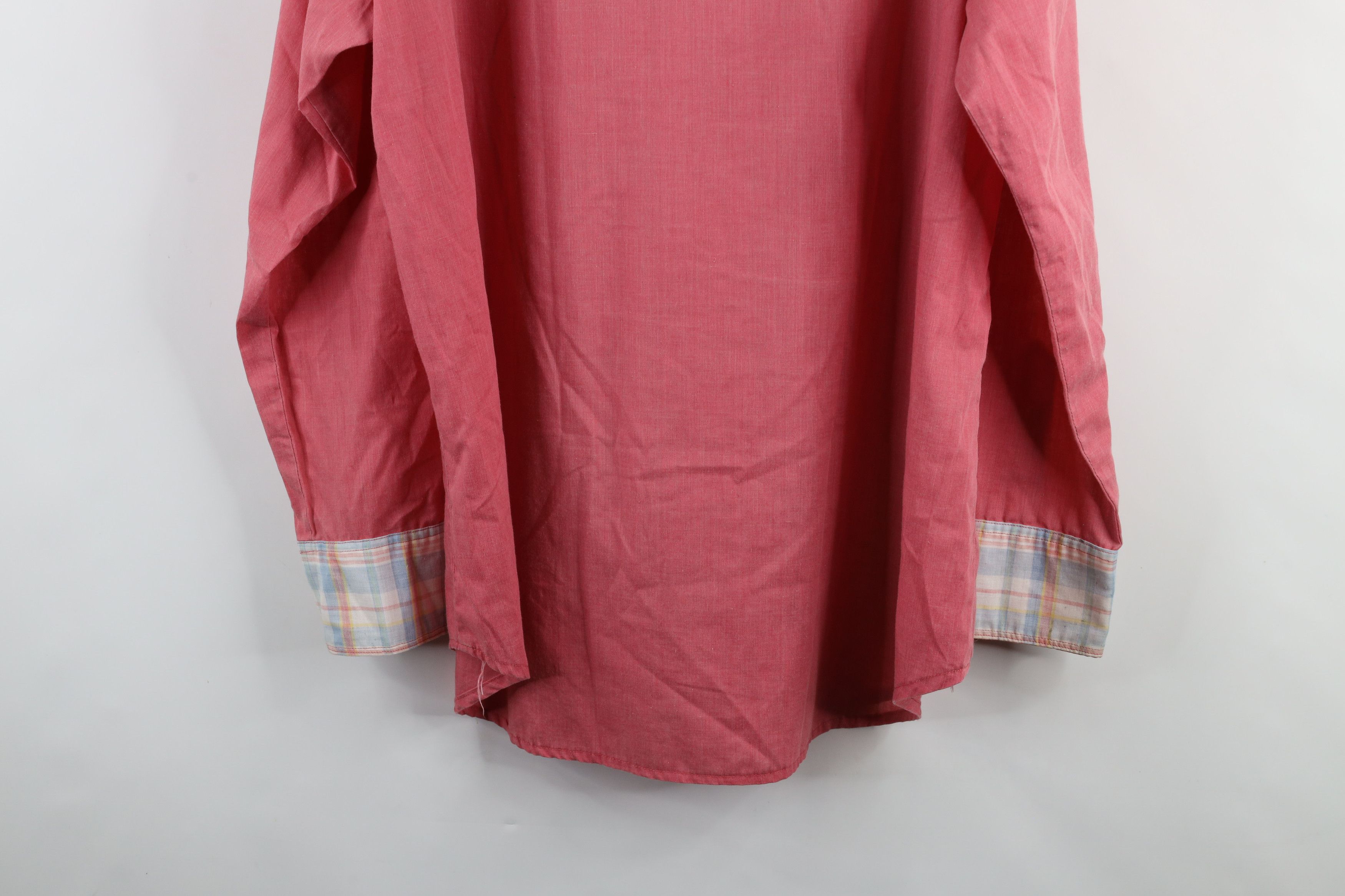 Vintage Vintage 70s Rockabilly Chambray Western Cowboy Button Shirt Size US XXL / EU 58 / 5 - 16 Thumbnail