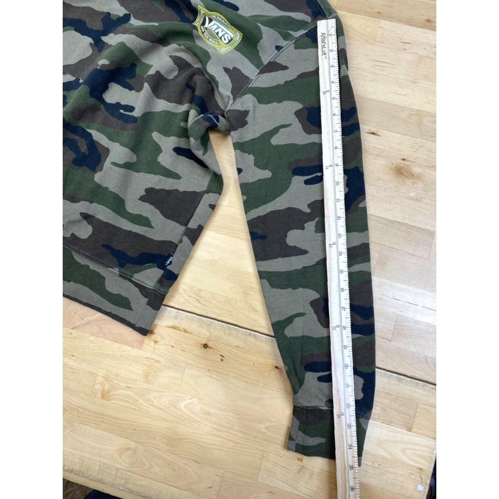 Vans Vans Camouflage Sweatshirt Mens S Green Long Sleeve Crew Neck Skateboard 10316 Size US S / EU 44-46 / 1 - 6 Thumbnail