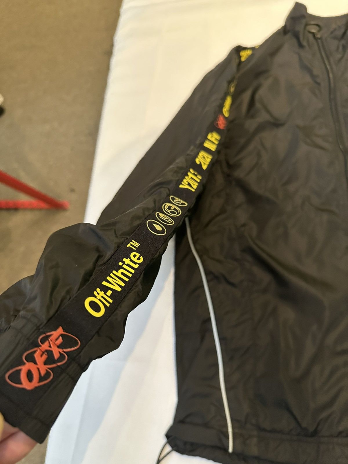 Off-White Off-white industrial tape zipped track jacket Size US S / EU 44-46 / 1 - 2 Thumbnail