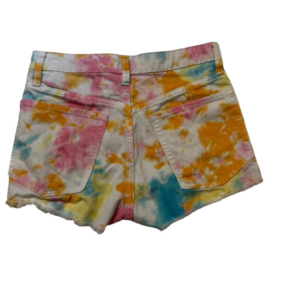 Old Navy High Rise Tie Dyed Denim Shorts Size 0 Size 25" / US 0 / IT 36 - 2 Thumbnail