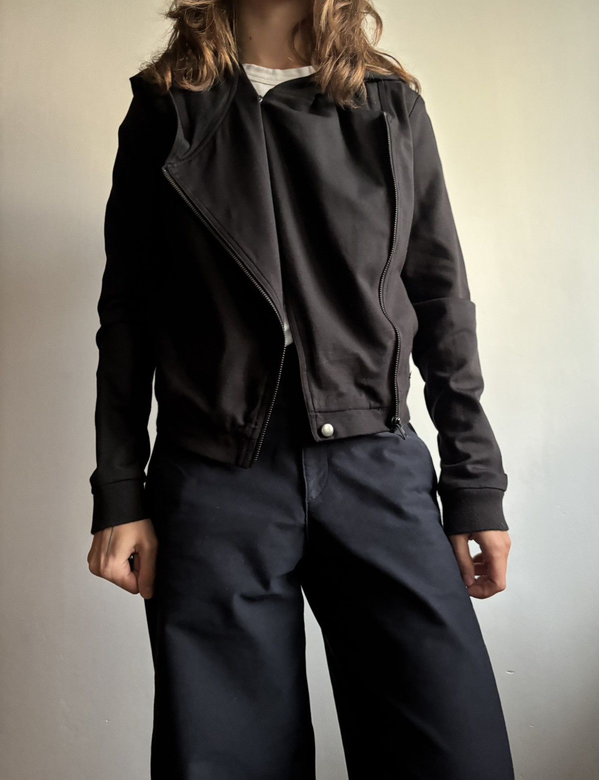 DKNY vintage Y2K DKNY JEANS Zip-up asymmetric hoodie Size S / US 4 / IT 40 - 2 Thumbnail