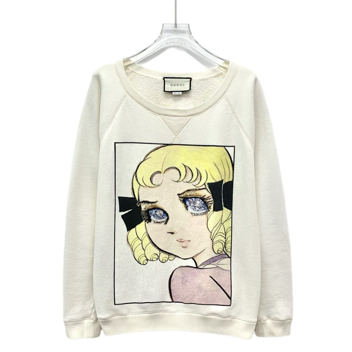 Gucci Gucci Off-white Fairy Printed Long Sleeve Sweatshirt Size S / US 4 / IT 40 - 1 Thumbnail