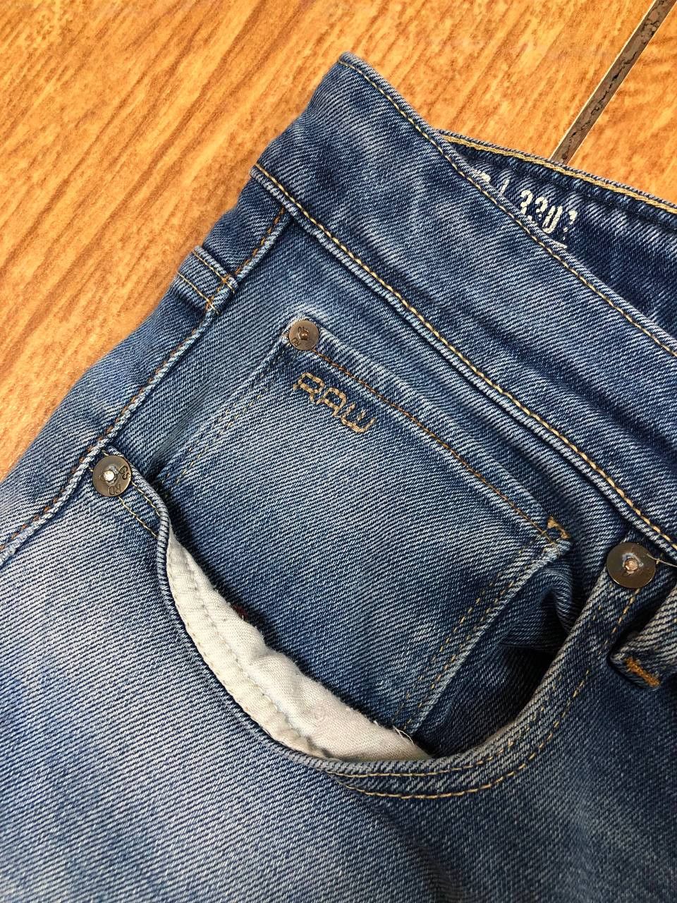G-Star × Japanese Brand Crazy Crash Dirty Baggy Faded Jean Japan Avant Garde Style Size US 32 / EU 48 - 8 Thumbnail