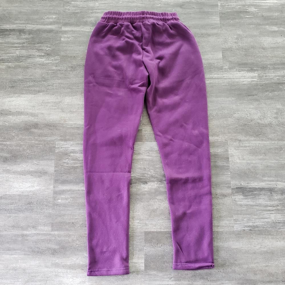 Designer Purple Classic Marquee Sweat Suit Bottoms Size 30" / US 8 / IT 44 - 2 Thumbnail