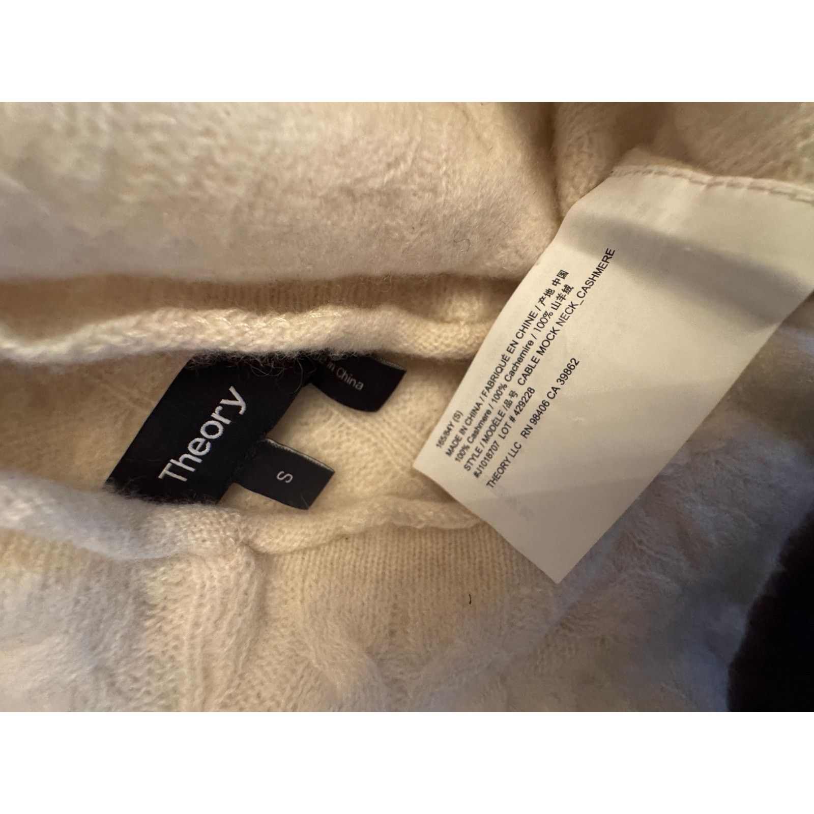 Theory Ladies Small Theory 100% Cashmere Super Dainty Cable Sweater Size S / US 4 / IT 40 - 3 Thumbnail