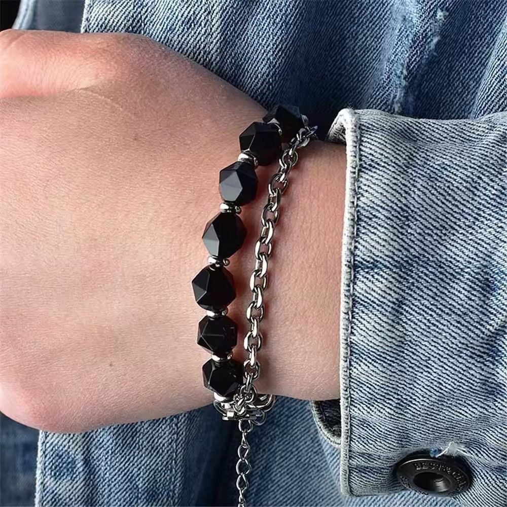 Jewelry Handmade Black Beads Bracelets Size ONE SIZE - 1 Thumbnail