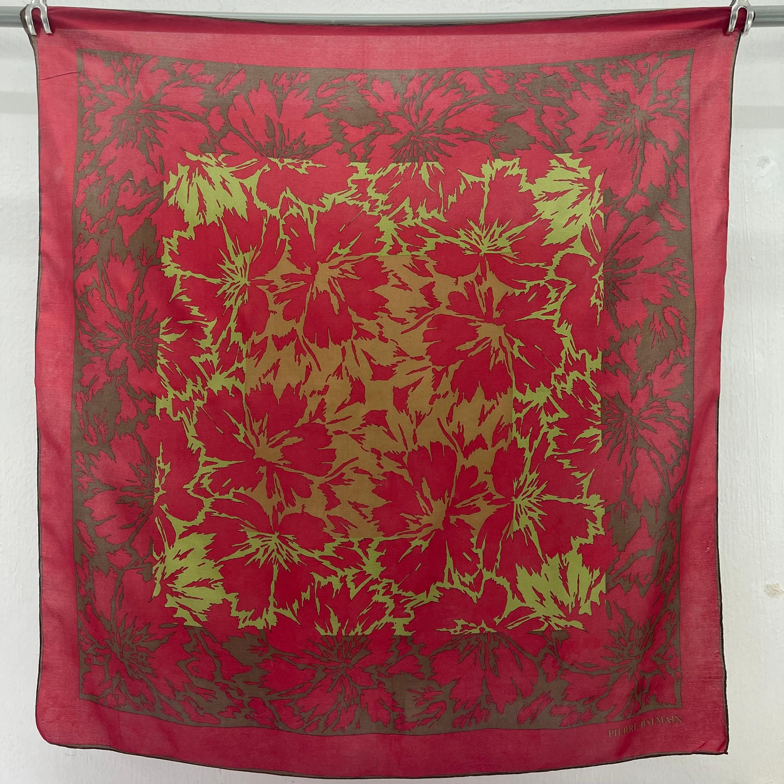 Pierre Balmain Vintage Pierre Balmain Silk Scarves - S7056 Size ONE SIZE - 6 Thumbnail