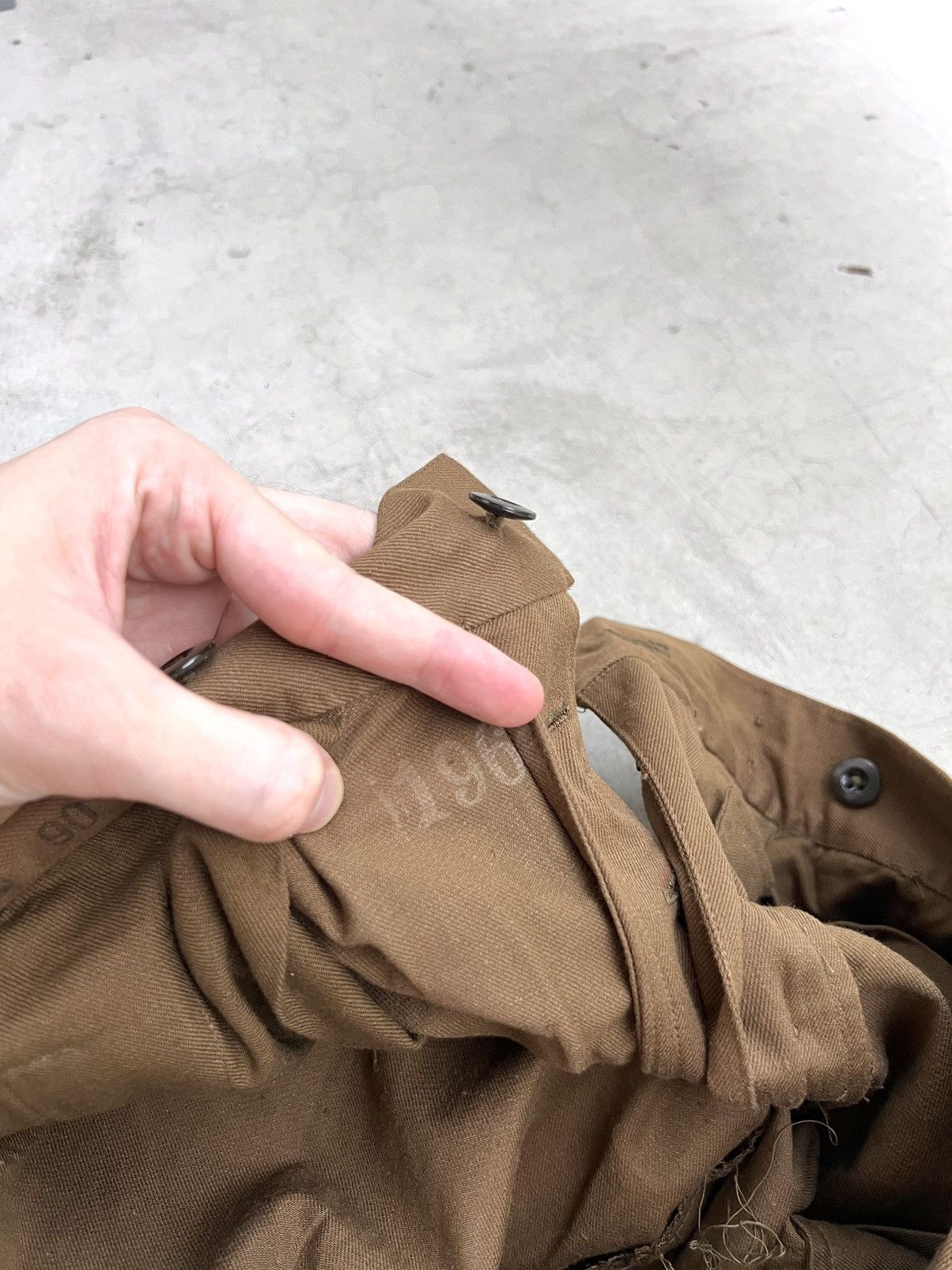 Vintage 40s - 60s Military Trousers Vintage Baggy Pants Flared Army Size US 32 / EU 48 - 6 Thumbnail