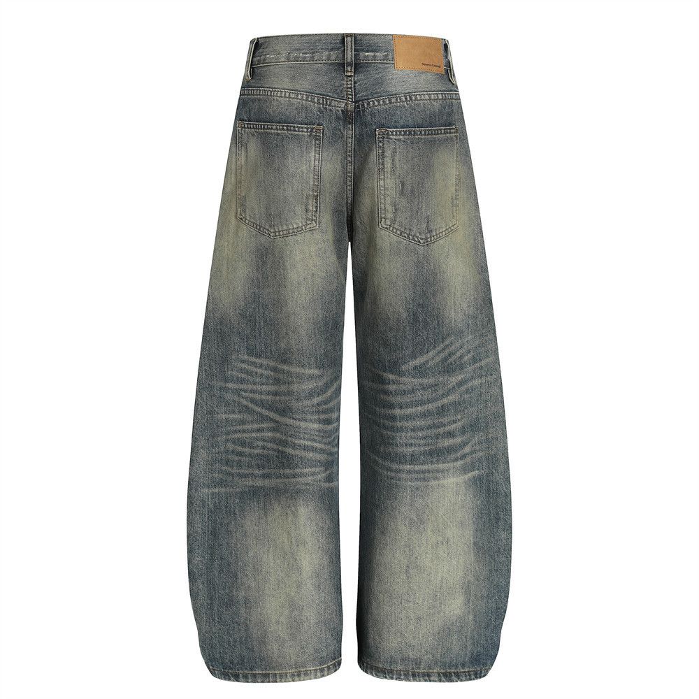 Vintage Vintage men's loose wide-leg distressed scimitar jeans Size US 32 / EU 48 - 2 Thumbnail