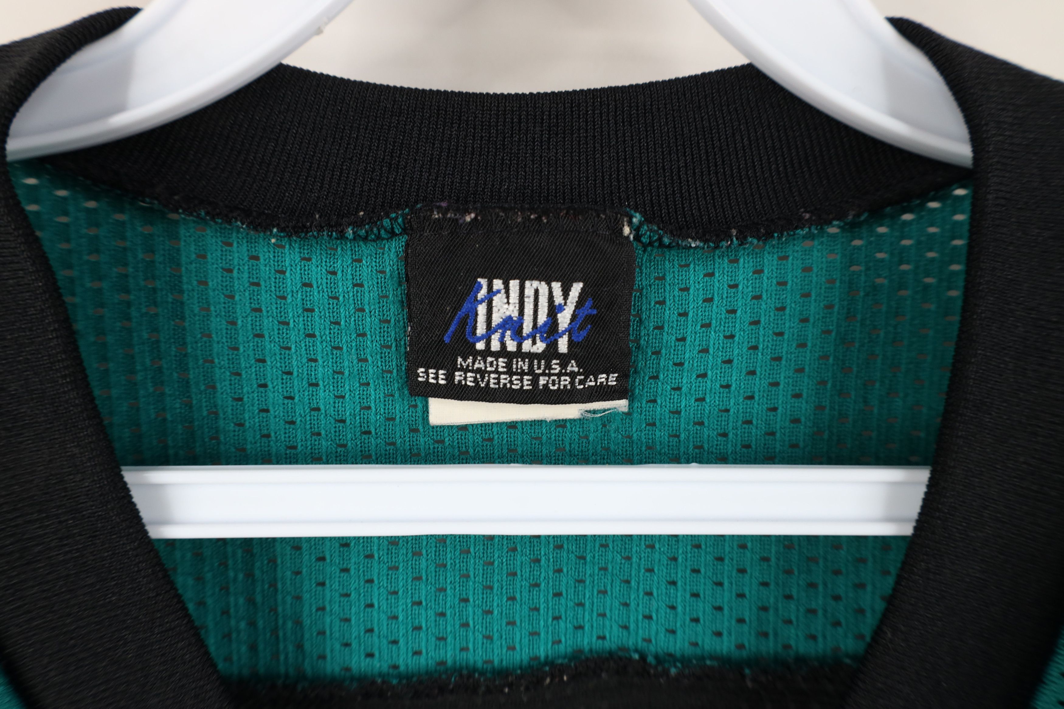 Vintage Vintage 90s Streetwear Block Mesh Football Jersey Black USA Size US L / EU 52-54 / 3 - 8 Thumbnail