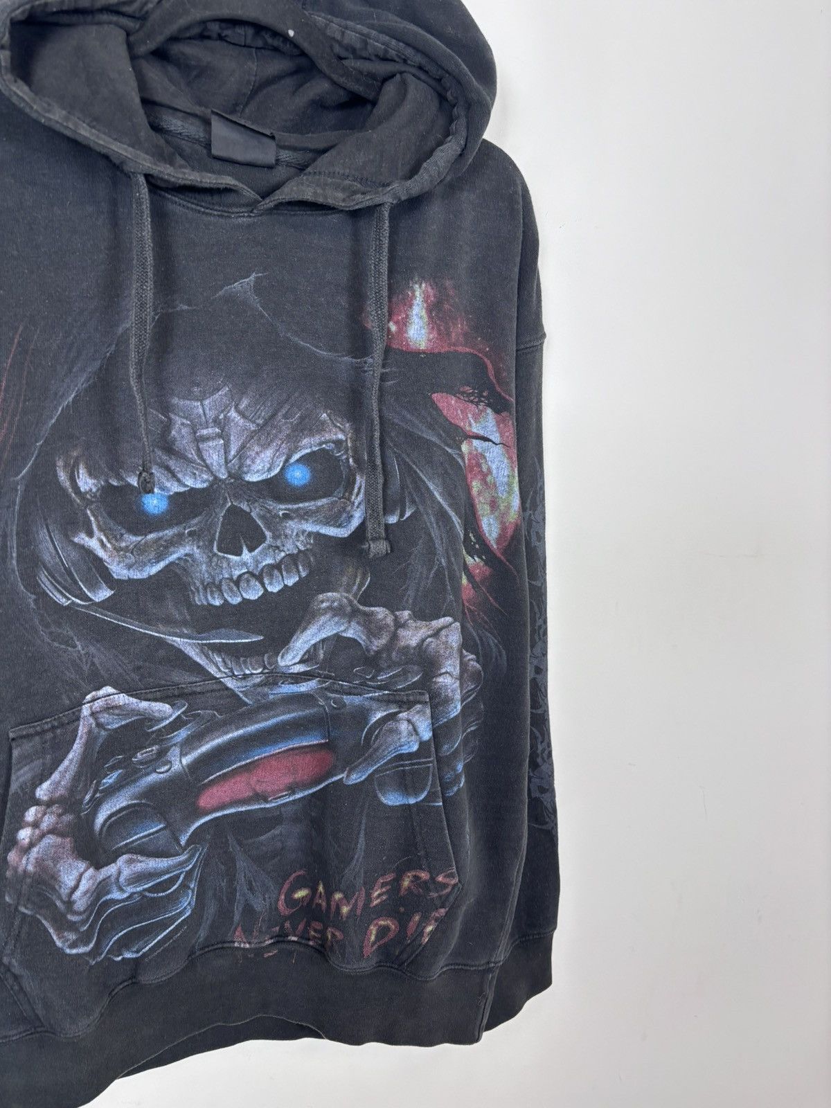 Other Spiral Direct Y2K Big Skeleton Skulls Gamer Black Hoodie Size US L / EU 52-54 / 3 - 8 Thumbnail