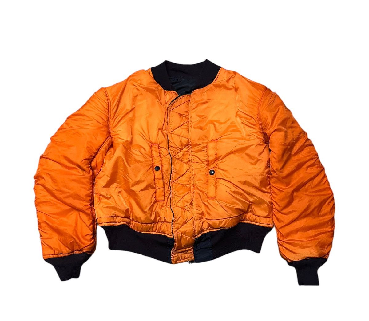 Vintage Vintage 80s USAF reversible bomber jacket Size US L / EU 52-54 / 3 - 2 Thumbnail