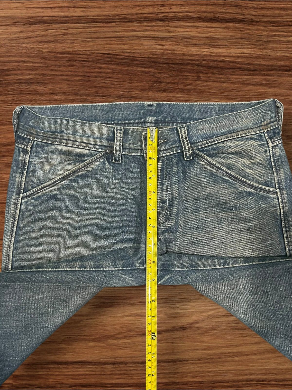 Diesel Vintage Diesel Blue Faded Washed Frayed Leg Flare Jeans Size 30" / US 8 / IT 44 - 16 Thumbnail