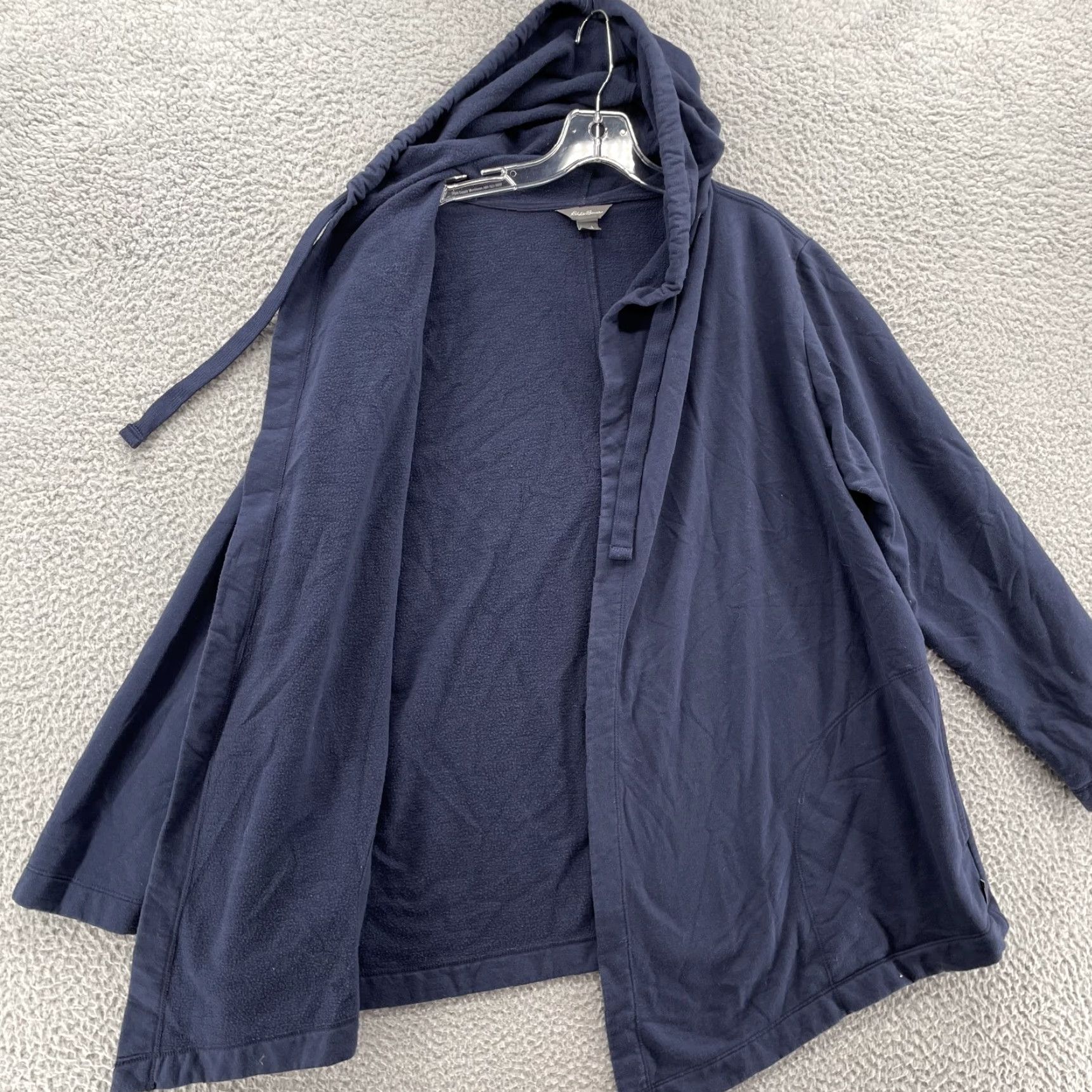 Eddie Bauer Eddie Bauer Cardigan Women's Cape Large Navy Sweater Athleisure Travel Hike Gorp Size L / US 10 / IT 46 - 2 Thumbnail