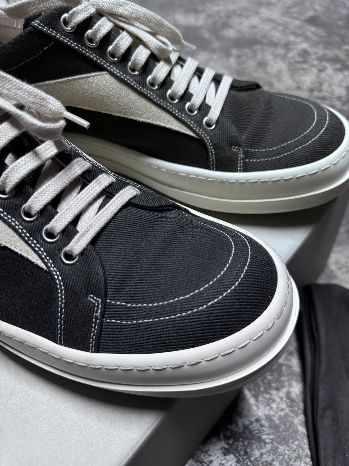 Rick Owens × Rick Owens Drkshdw Rick Owens Vintage Vans EDFU 2023 Size US 12 / EU 45 - 4 Thumbnail