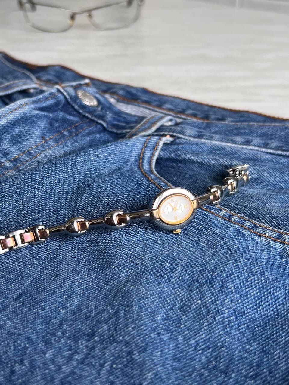 Japanese Brand × Vintage Vintage Japanese style futuristic Silver Chrome Design Watch Size ONE SIZE - 7 Thumbnail