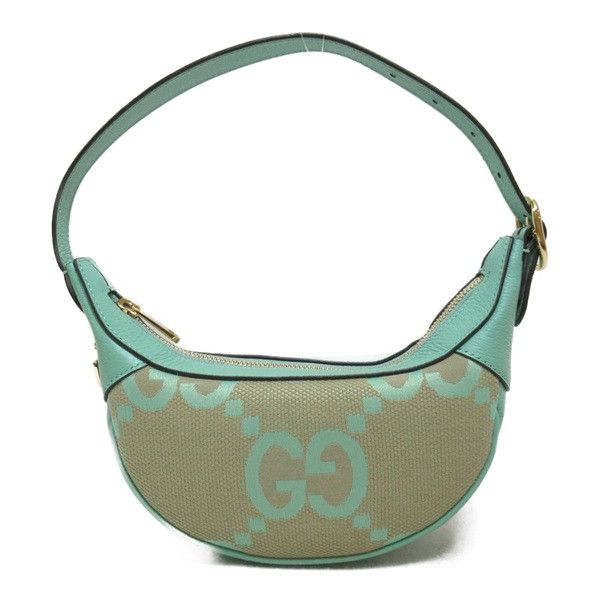 image of Gucci Jumbo GG Canvas Mini Ophidia Bag in Green, Women's