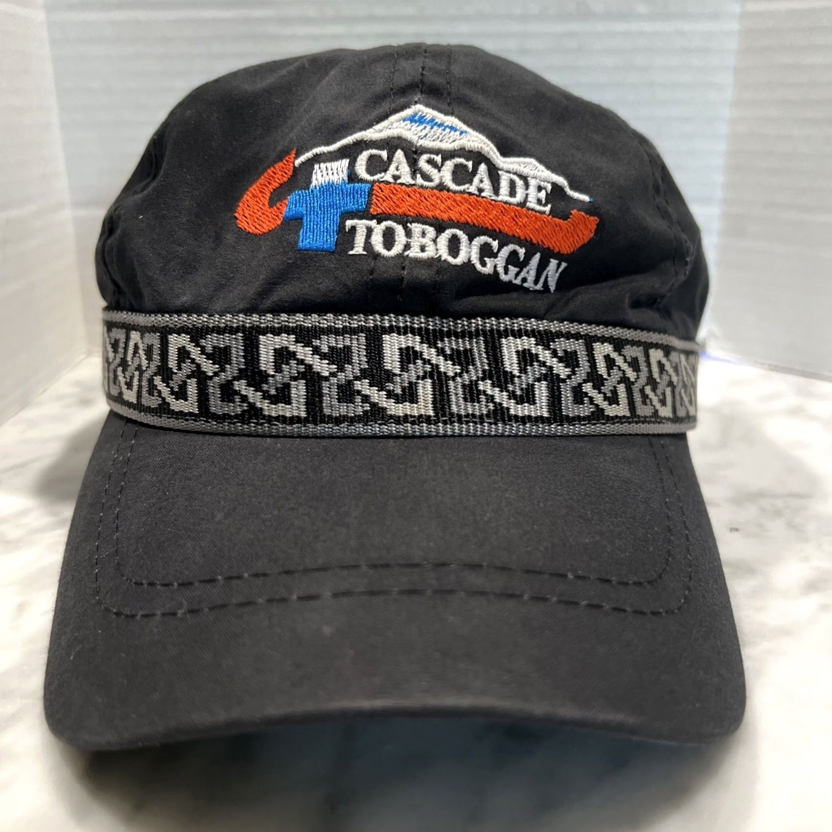 Vintage Cascade Rescue Geometric Snapback Hat Cap Adjustable Embroidered Black One Size Men Cap Size ONE SIZE - 2 Thumbnail