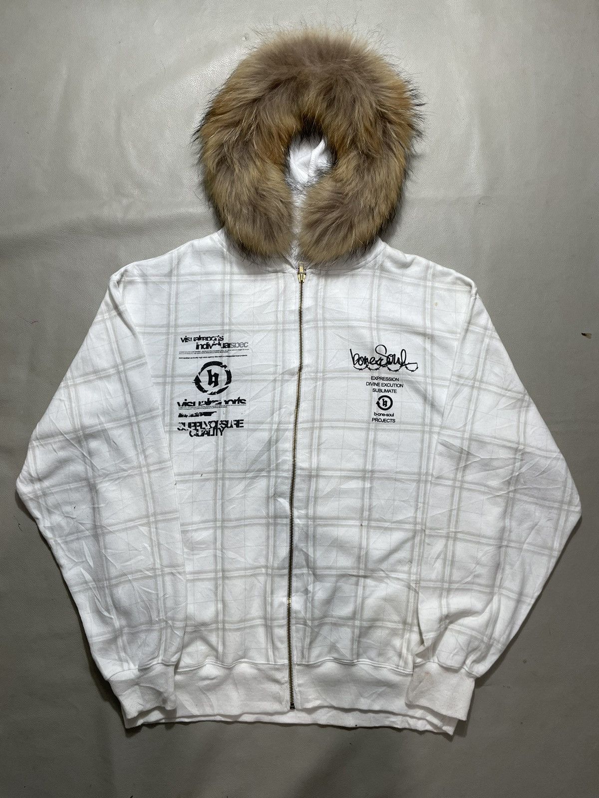 Parka Fleece B One Soul Hoodie B-one-soul Zip Fur Hoodie Lgb Ifsix Gothic Style