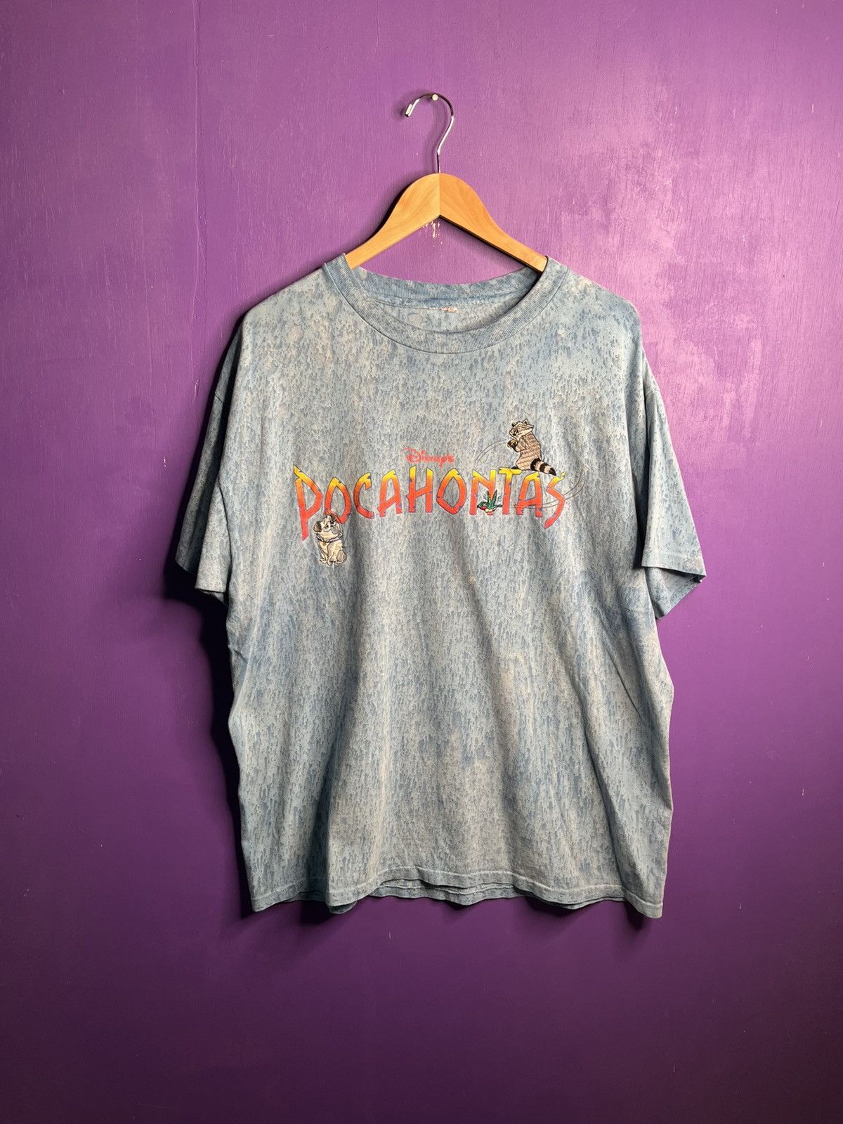 Disney × Vintage Vintage 90s Pocahontas embroidered movie promo tee Size US XL / EU 56 / 4 - 1 Thumbnail