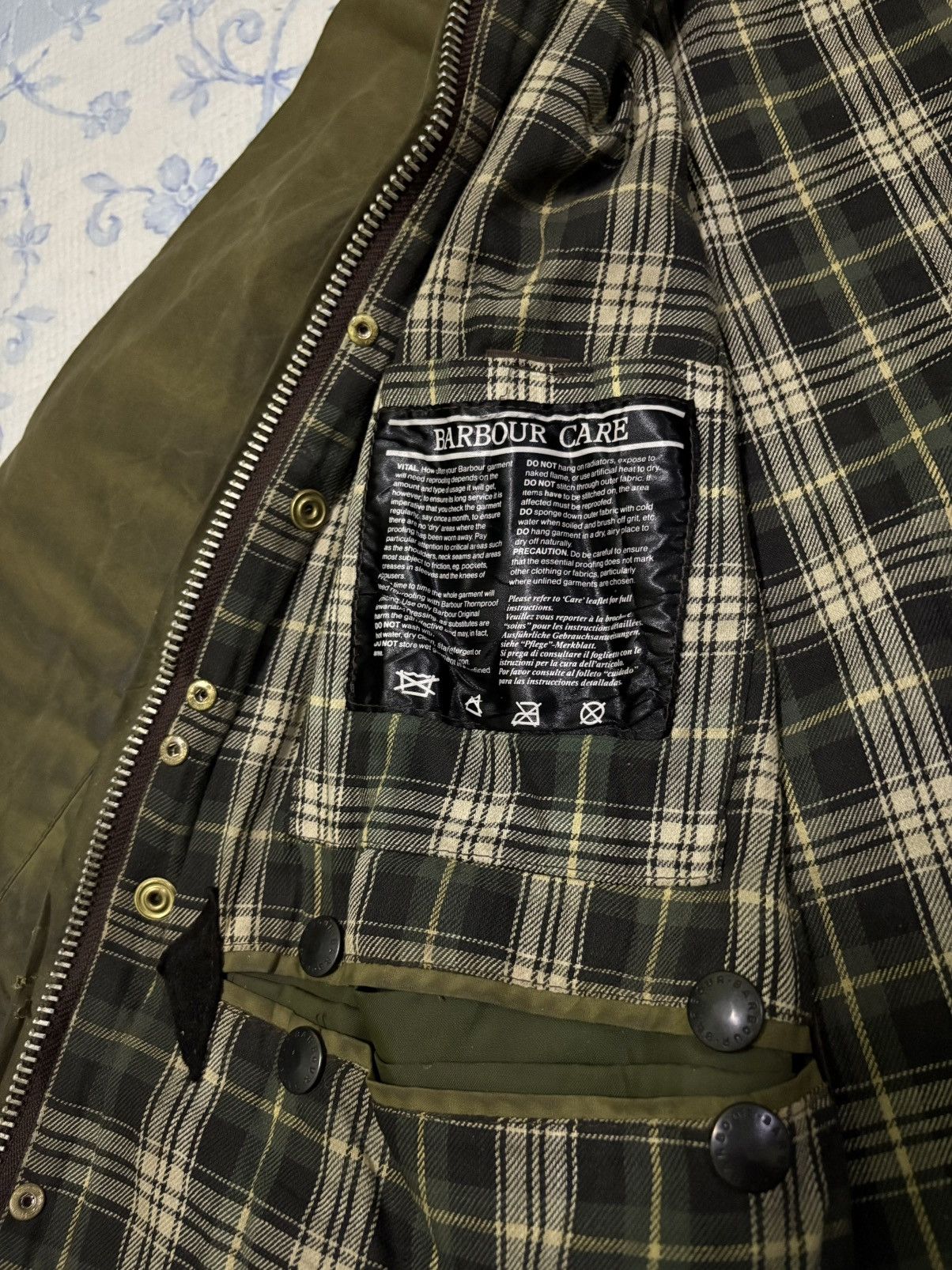Barbour Barbour Border Cotton Waxed Jacket Hunting Jacket Size US L / EU 52-54 / 3 - 14 Thumbnail