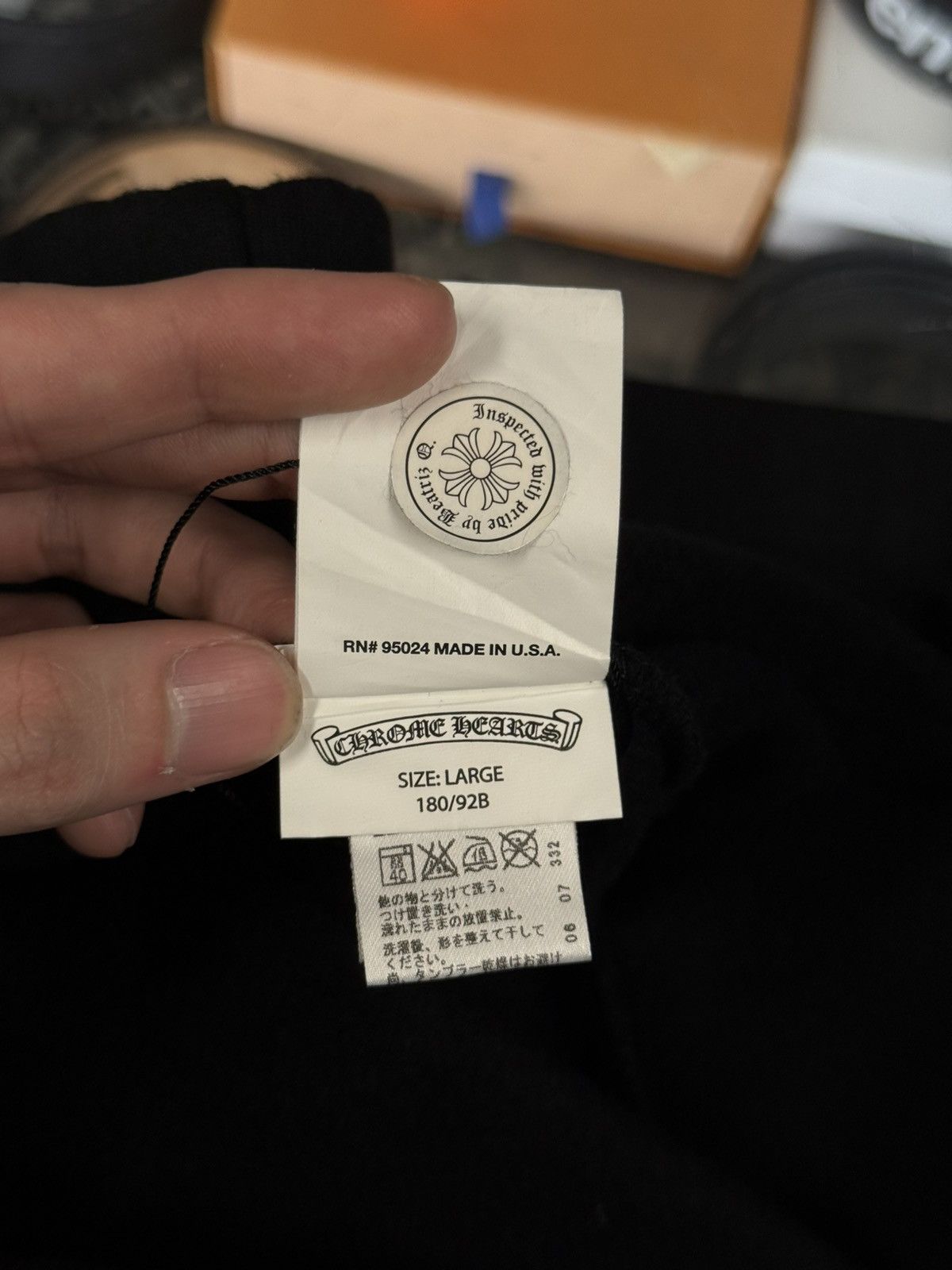 Chrome Hearts × Vintage Chrome Hearts Vintage Black White Sweatpants SZ Large Size US 33 - 12 Thumbnail