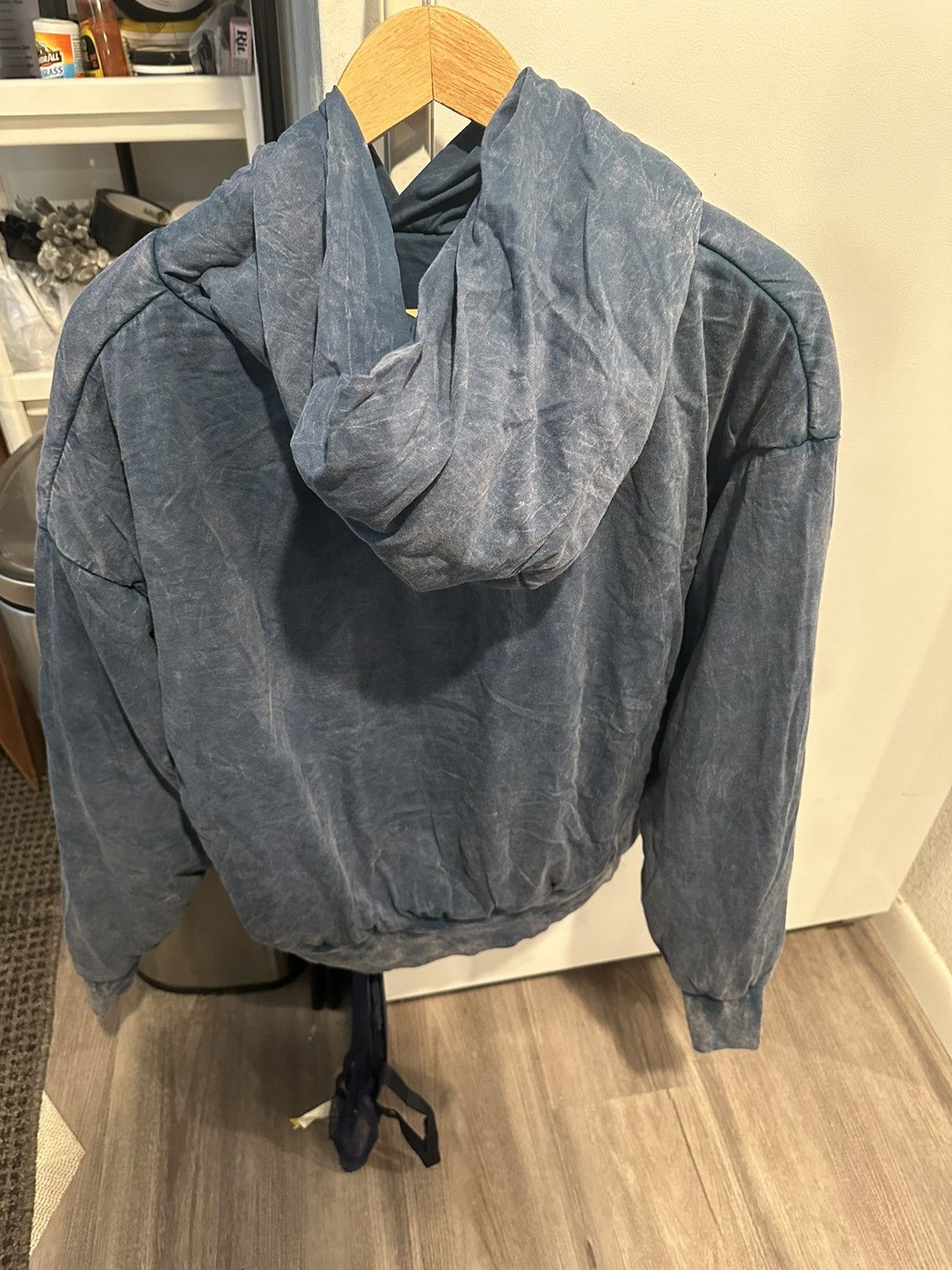 Kanye West × Yeezy Yeezy season 8 cloud puffer down hoodie blue Size US M / EU 48-50 / 2 - 2 Thumbnail