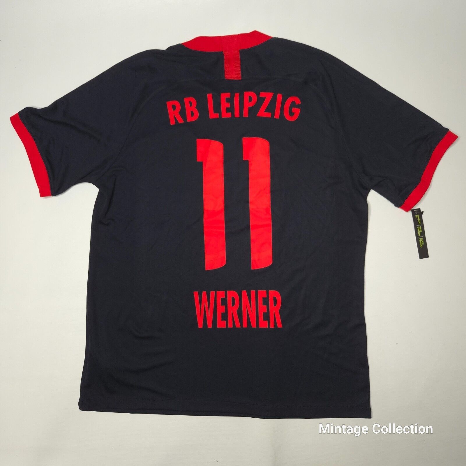 Red Bull NEW NIKE RED BULL RB LEIPZIG 2020 SOCCER JERSEY #11 WERNER L Size US L / EU 52-54 / 3 - 11 Thumbnail