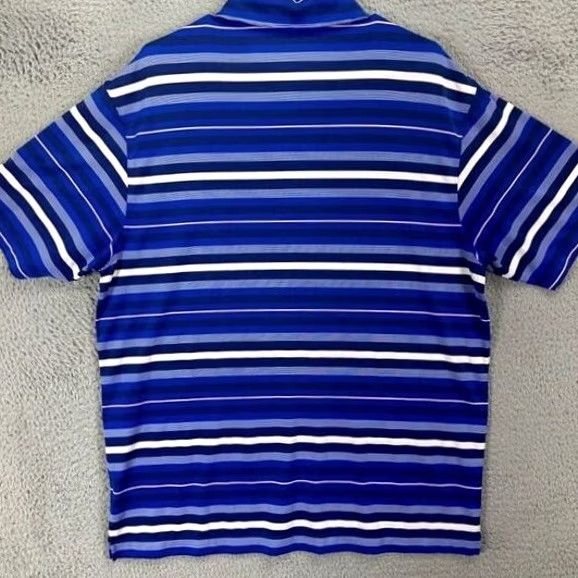 Nike Nike Golf Polo Shirt Mens L Striped Dri-Fit Short Sleeve Realwear Outdoor Rugby Pattern Multicolor Blue Shirt Size US L / EU 52-54 / 3 - 2 Thumbnail
