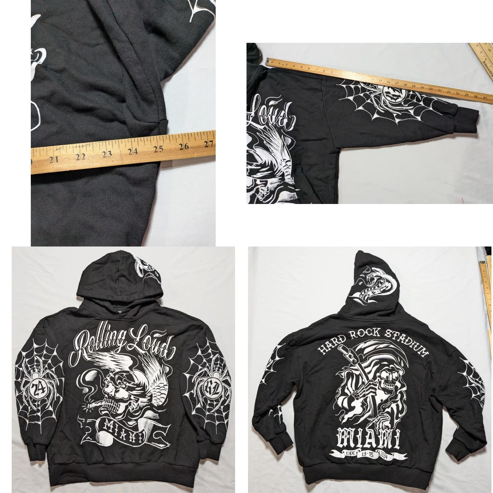 Vintage OFFICIAL Rolling Loud Hoodie Men Small Black Graphic Print Hooded Pockets Pullover Size US S / EU 44-46 / 1 - 9 Thumbnail