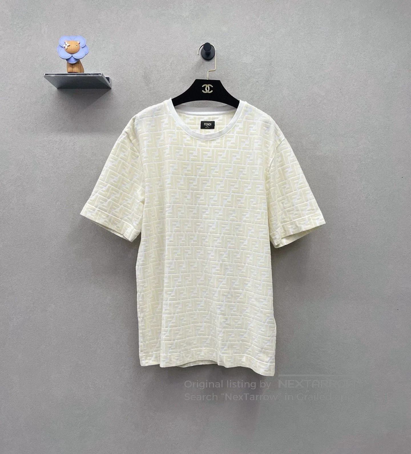 Fendi FENDI Solid Logo Print Short Sleeve T-Shirt. Size US M / EU 48-50 / 2 - 1 Thumbnail