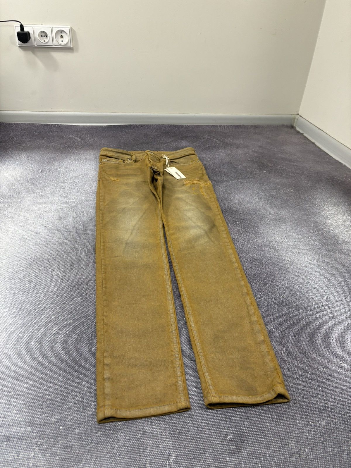 Diesel Diesel Sleenker Slim Skinny NWT Orange Gold Stretch Jeans Size US 28 / EU 44 - 3 Thumbnail