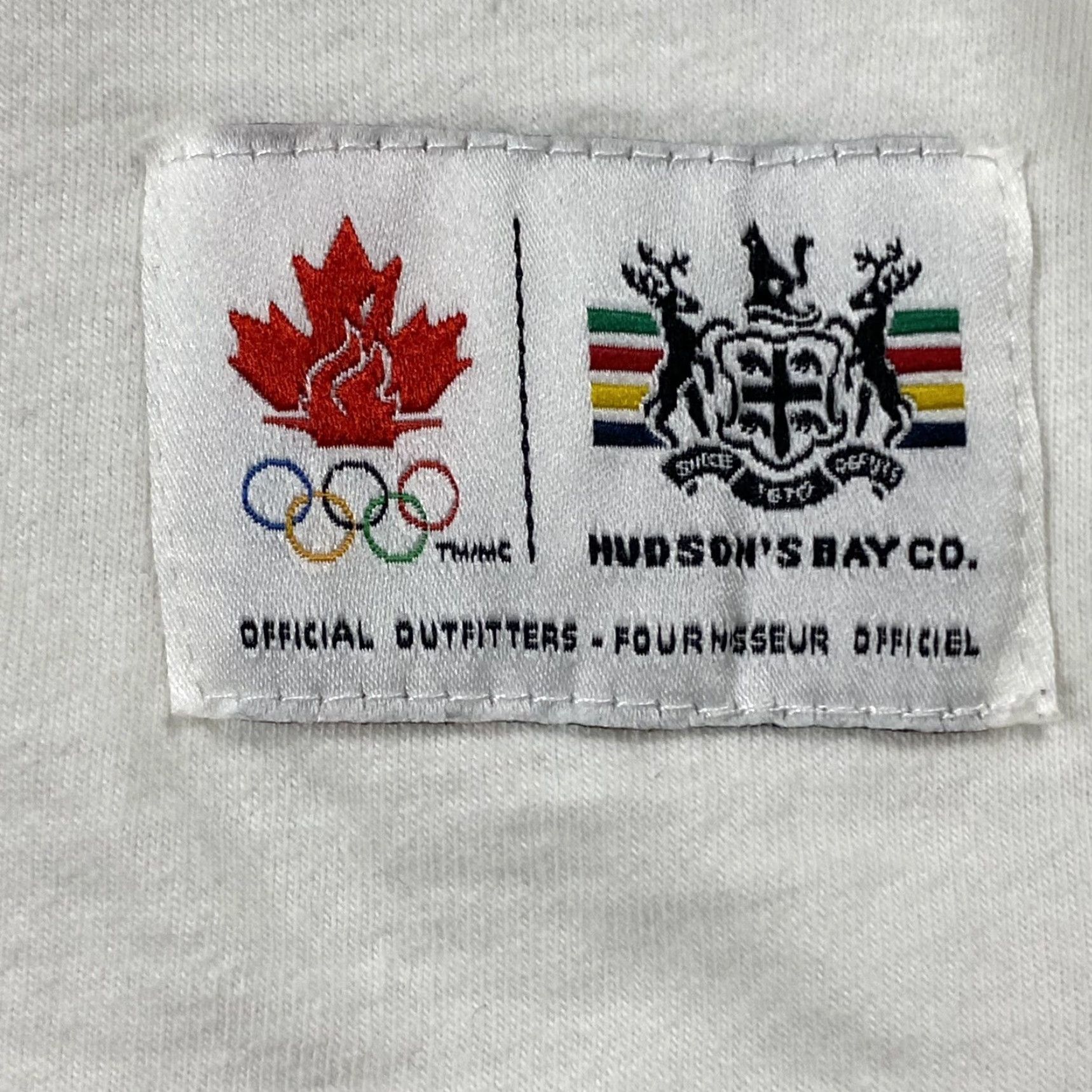Vintage VINTAGE HUDSON'S BAY CANADA Olympic Logo T-Shirt Shirt Mens S White 2016 Olympic Rio Canada Bear 2016 Mens Size US S / EU 44-46 / 1 - 2 Thumbnail
