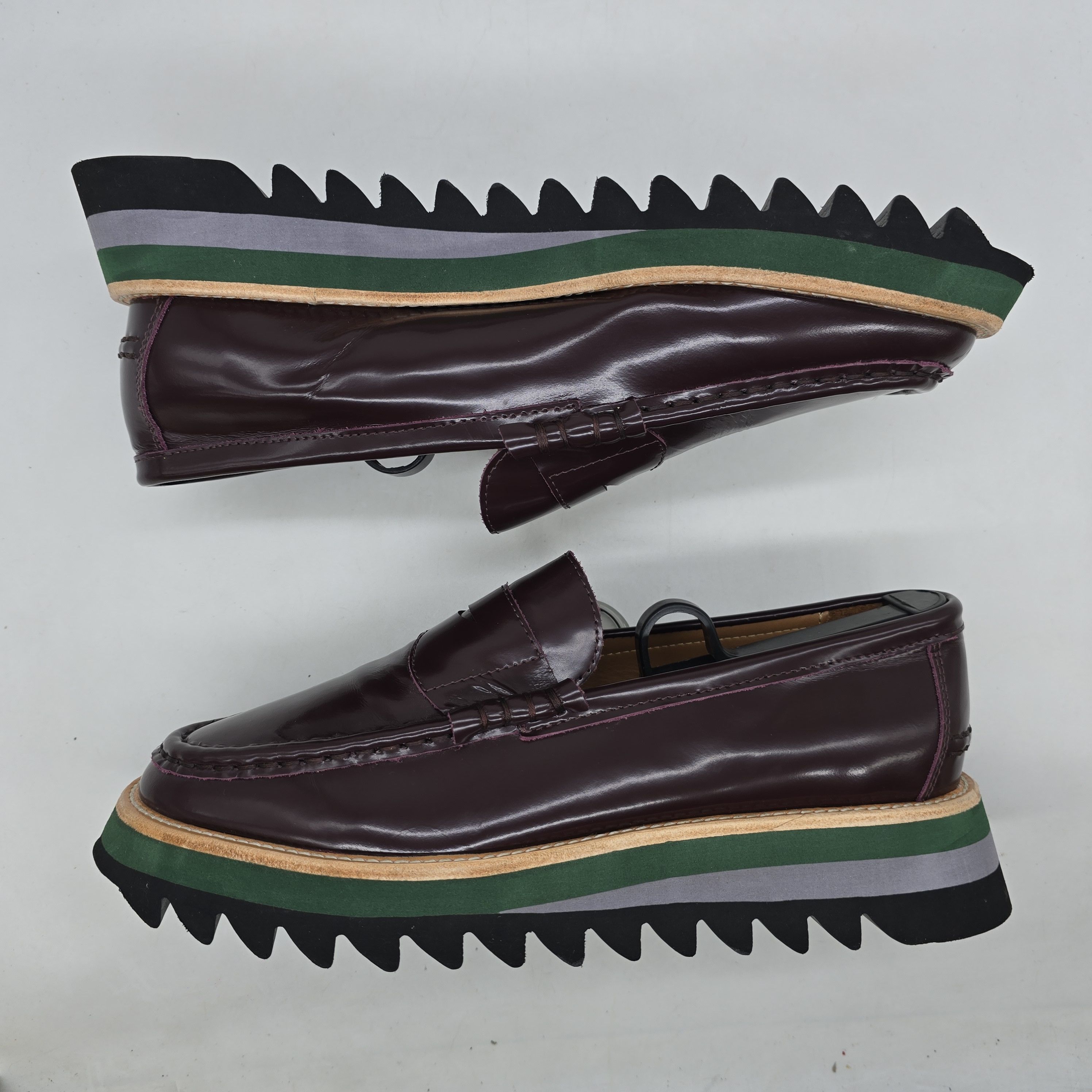 Kolor Kolor Beacon - Bordeaux Loafers Size US 8 / EU 41 - 4 Thumbnail