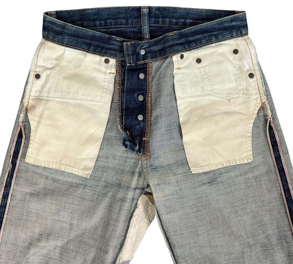 Tomorrowland Vintage Tomorrowland Mud Wash Selvedge Jeans Size 29" - 9 Thumbnail