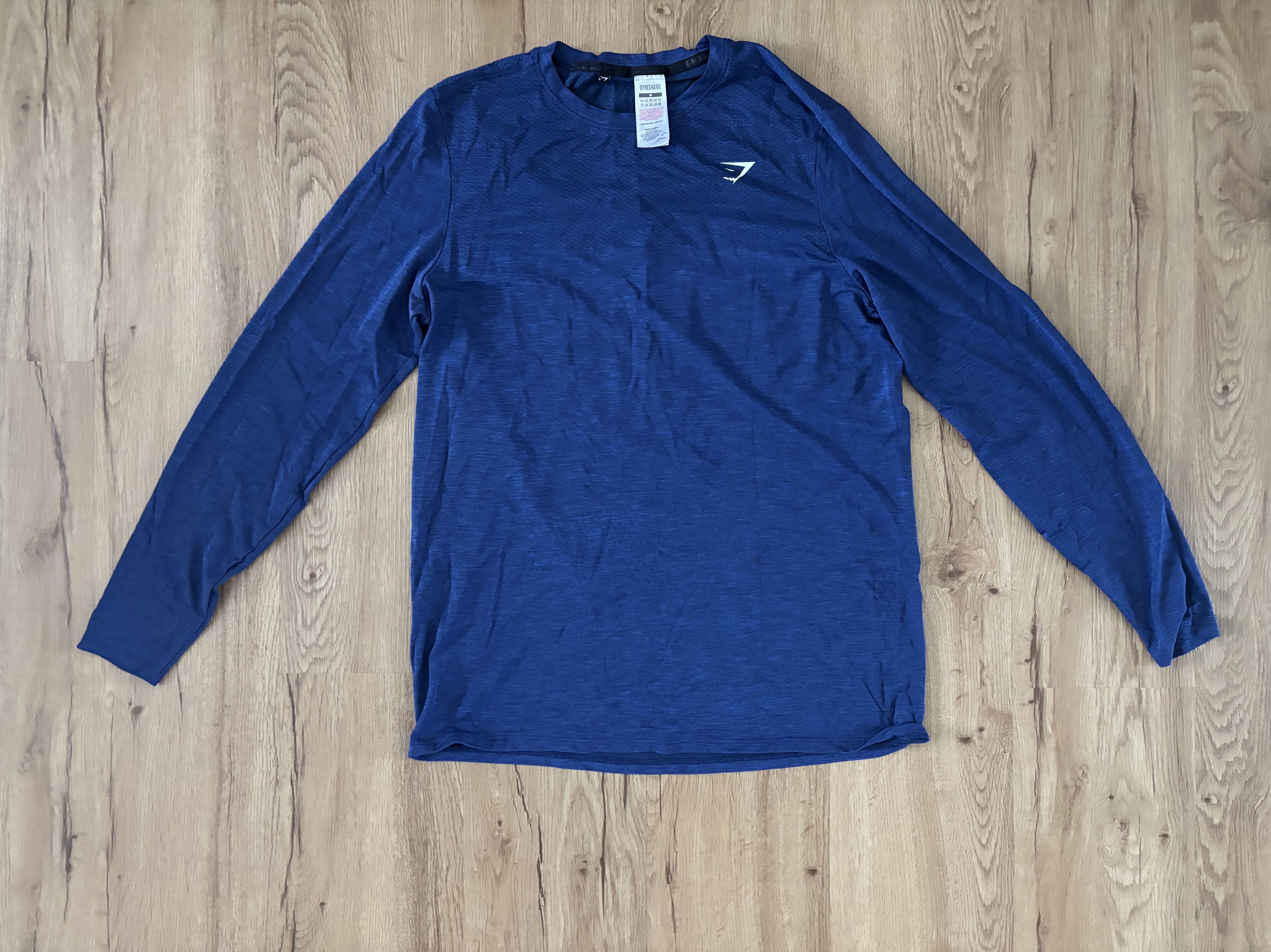 Gymshark Gymshark Onyx V5 Seamless Long Sleeve Shirt Blue / Onyx