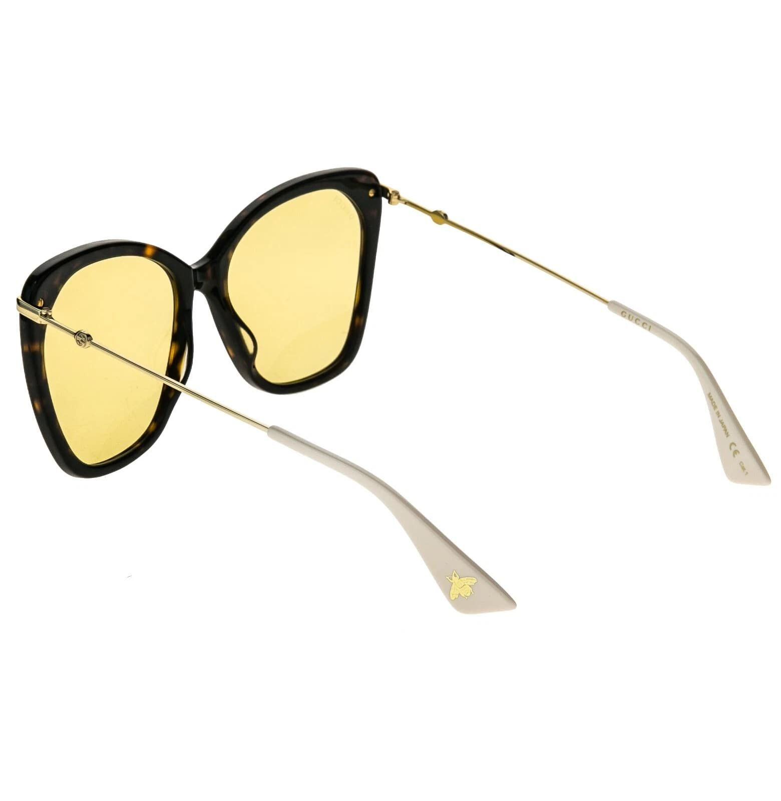 Gucci GUCCI GG0510S 0510 Gold Brown Yellow Retro Sunglasses Size ONE SIZE - 10 Thumbnail